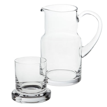 8 Mouth Blown Glass 2 Pc Bedside